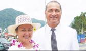 Taotasi Archie Soliai with his wife