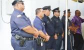 Armed police officers