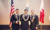 (l-r) Second Lt. Salvation Lee of Aua, First Lt. Fred Meaole of Amanave, Second Lt. Jesse Scanlan of Malaeimi