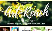 This series of outreach workshops is scheduled for Saturday, Aug. 27 at Utulei Beach and serves as a preamble for celebrations slated for October for the Mosooi Festival in American Samoa. Art Reach graphic