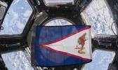 Am Samoa flag aboard spacecraft