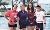 Kimberly Ms. Lytle are (l-r) Tilali Scanlan, Lytle, Madeline Harris, and Vincent Jagon