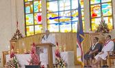 Education director Talauega Dr. Samasoni Asaeli (standing at podium)