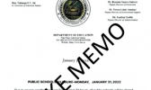 Fake memo posted on AS-DOE facebook