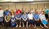 (Standing L-R) Director Taotasi Soliai, Tapaau Dr. Dan Aga, Deputy Legal Counsel Terry VanEaton, CEO Wallon Young, Chief of Staff Loa Tuimavave T. Laupola, Selena Sionesene, Fitilagi Togiola, Jasmine Muasau, La’a Lauina, Talimeli Taufetee, Angel Vaimauga, Medical Clinic Director Elizabeth Lauvao, So’o Moliga, Director Faamao Asalele (Seated L-R) Tau Thompson, Faletua Vaai, Dr. Upolu Vaai, Honorable Talauega E.V Ale, Seminarian Paul Collins, Tito Tito, and Sao Ifopo ASG delegation in Fiji with Am Samoa students