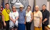 Institute of American Indian Arts visitors with Lt. Governor