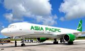 ASIA PACIFIC AIRLINES PLANE ON RUNWAY