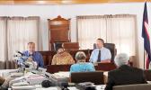 [-r] American Samoa Power Authority customer service manager, Ryan Tuato’o, chief financial officer Susana Fai’ivae, and acting executive director Wallon Young
