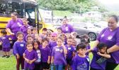 Little ones from Aua ECE, accompanied by their teachers