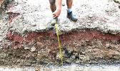 A look at the area in Aua where oil contaminants were found last October.