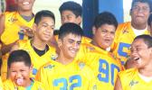 Huge smiles on the faces of the AYFS Rams 