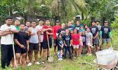 AYFS President Victor Avalos and board members, coaches, parents and players