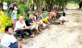 Manu'a clean up crew takes a break