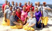 TAOA personnel on the beach at Moana o Sina