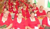 Some of the DHSS employees at prayer service