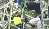 Bluesky Technical staff have successfully completed safety and rescue training, and are now certified in Telecommunications Tower climbing safety, Fall protection and rescue operations.  [Courtesy photo]