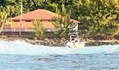 Fishing boat aground in Pago harbor
