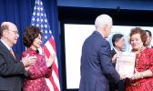 Elaine Chao ,Wilbur Ross,aumua Amata,Vice President Pence