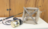Two types of bottombishing gear, electric and hand line
