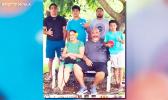 Brigitte Moala and her 85-year-old father, Noaese Taeatafa with family