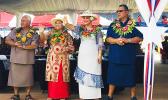 [l-r] Candidate for lieutenant governor, Sen. Fai’ivae Iuli Godinet, and his wife Ilaisa; and Mrs. Betty Gaoteote Tofau, and her husband, Senate President Gaoteote Palaie Tofau (candidate for governor) 
