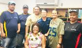 Can plant employees bid farewell to longtime employee Tapaau Fleming (seated)
