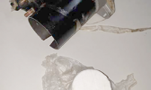 A car part and the baggie of cocaine found in it
