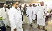 Congregational Christian Church ministers arriving at government house for a meeting with Prime Minister Tuila'epa Sa'ilele Malielegaoi, and his cabinet on Monday. 