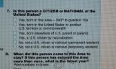 This screen shot of the Census 2010 American Samoa form shows Question 7, which has to do with a person's citizenship status: US Citizen or National. The same question will be on the 2020 questionnaire for American Samoa. According to ASG Commerce Department director Keniseli Lafaele, American Samoa’s census questionnaire has always asked the question — apparently the US census form does not — but will be reinstated for the 2020 Census — a move that is raising concerns in many US cities.  [photo: FS]