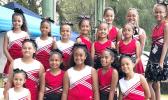 The beautiful cheerleaders of the American Youth Football of Samoa (AYFS)