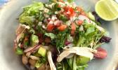 California-style chicken tostada