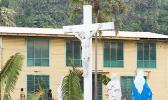 statue of Christ on the cross