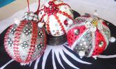 Three locally made Christmas ornaments