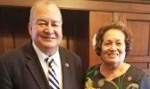 U.S. Congressman Gregorio Kilili Camacho Sablan with Congresswoman Aumua Amata Coleman Radewagen