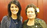Ambassador Nikki Haley and Congresswoman Amata.