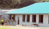 Construction workers at the new TAOA building going up in Tafuna.