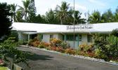 Parliament building of the Cook Islands, located on Rarotonga. It used to be a hotel which later was rebuilt