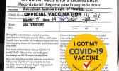 Covid-19 vaccine card