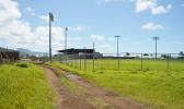 The road between the Tony Solaita Baseball Field and the Netball Field