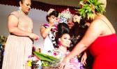  2019-2020 Miss SOFIAS Vanessa Taamu Simanu being crowned by outgoing Miss SOFIAS Valentana Faumuina