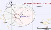 Cyclone formed between Vanuatu and Fiji. [photo: Fiji Met Service} Cyclone that formed between Vanuatu and Fiji