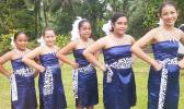 Members of the Pearls of the Pacific Dance Company,