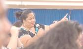 One of the about 100 people that attended the Town Hall meeting