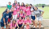 Some of the Diamond Teen Girls Softball participants