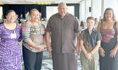 Gov. Lemanu P.S. Mauga with DMWR staff