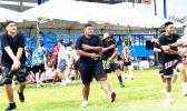 Dancing at the DOE back to school extravaganza