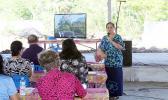Education Department director Dr. Ruth Matagi-Tofiga speaking at cabinet meeting last week.