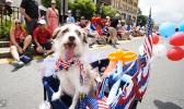 celebrating 4th of July with parade