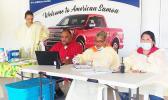  A team from the local Dept. of Health - stationed at the Pago Pago International Airport