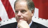 In this photo Dec, 13, 2017 file photo, Democrat Doug Jones speaks during an interview with the Associated Press, in Birmingham, Ala. Alabama Secretary of State John Merrill dismissed the viral story that over 5,000 of the votes for Jones in Tuesday’s special U.S. Senate election were cast by the dead. “There are not 5,000 dead people on the voters rolls unless they died today,” Merrill told the AP Thursday, Dec. 14. (AP Photo/John Bazemore, File) Democrat Doug Jones